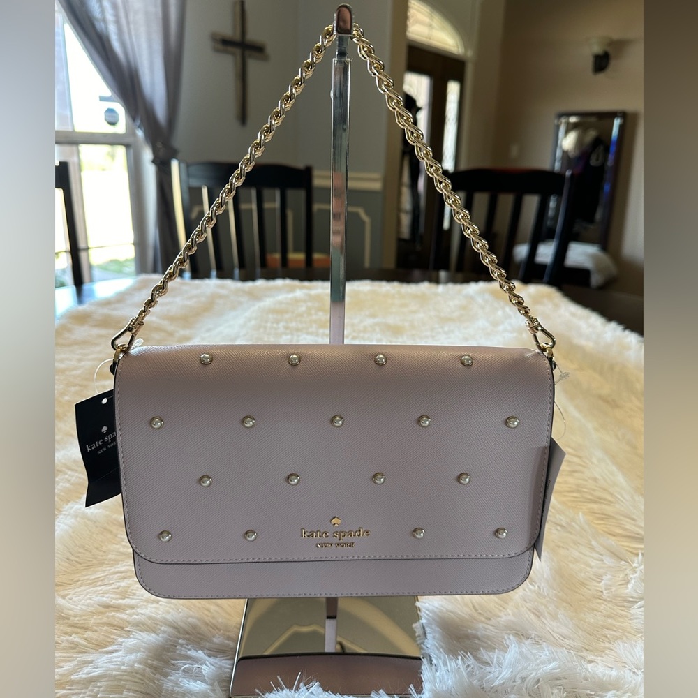 Kate Spade Lavender Studded Shoulder Bag